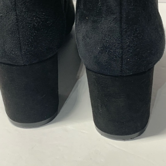 Anne Klein 7M Black Suede Leather Boots Gisela - Picture 12 of 15